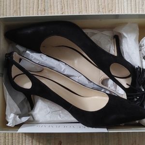 Marc Fisher black suede heels